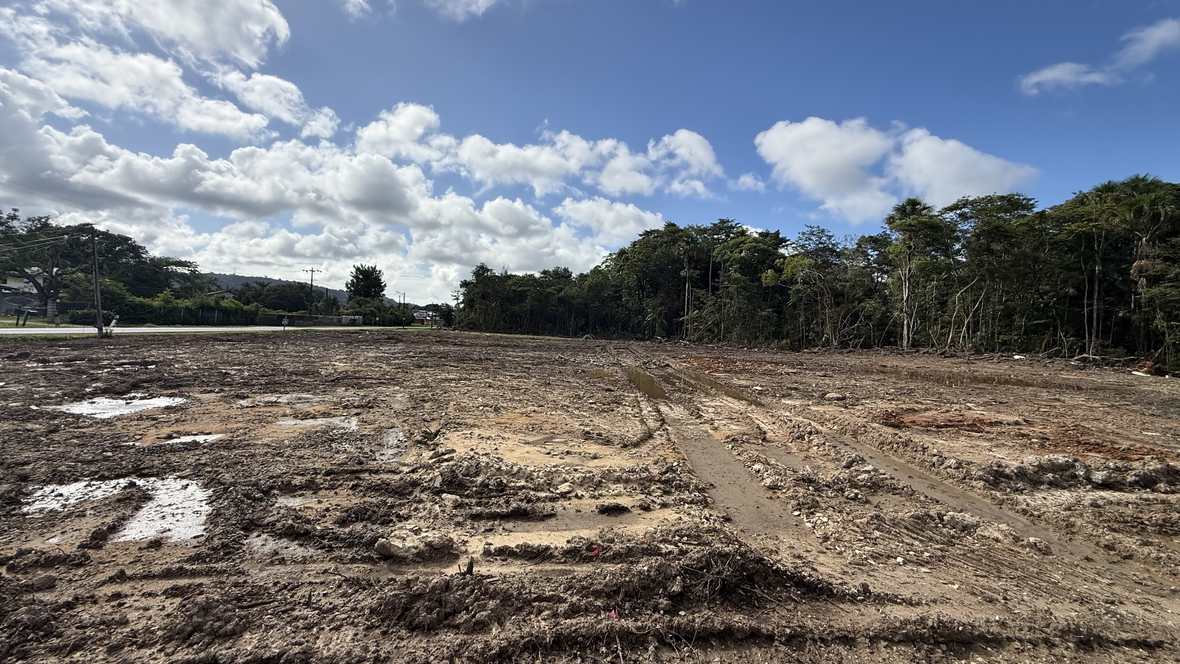 Assiette du chantier GAIA TERRA entièrement dégagée