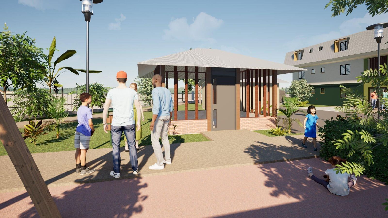 GAIA TERRA — vue des espaces verts