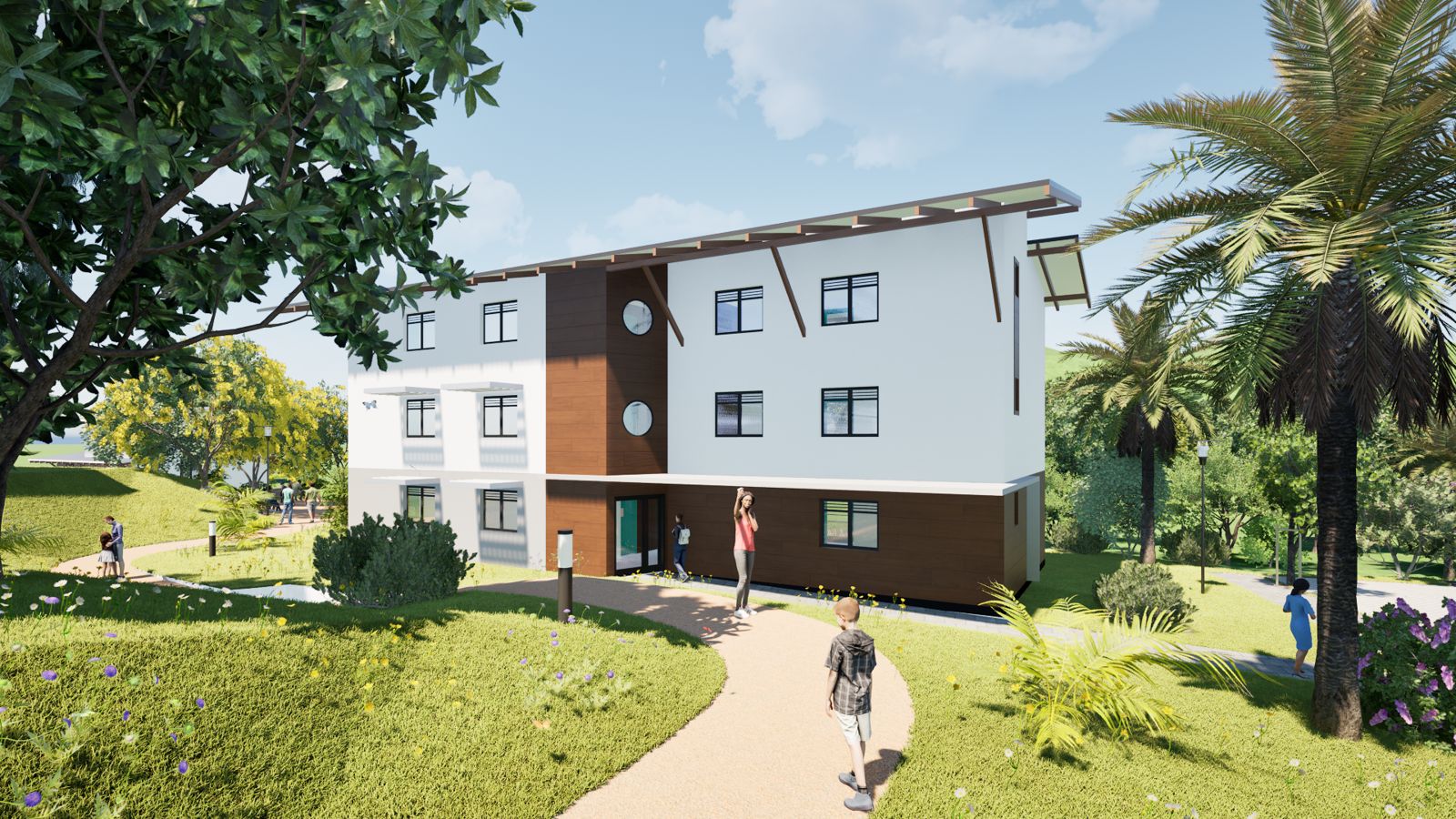 Résidence ITHACA — vue des logements et varangues