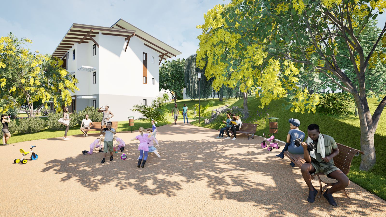 Résidence ITHACA — vue aérienne du programme